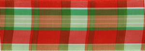 Vintage Taffeta Plaid Ribbon