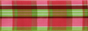 Vintage Taffeta Plaid Ribbon