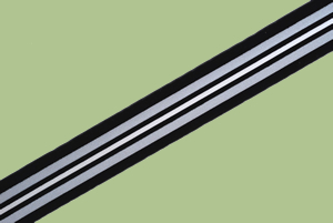 Vintage Velvet and Satin Striped Ribbon 